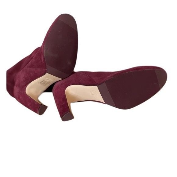 Stuart Weitzman burgundy suede boots- size 9 - Picture 8 of 9
